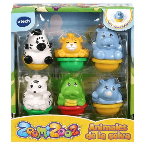 🐯 VTech ZoomiZooz 6 Tiere Dschungel 3480-439822 Kinder Spaß NEU