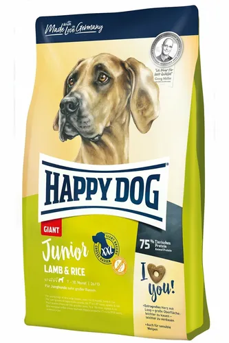 HAPPY DOG Junior Giant Lamm & Reis 15 kg