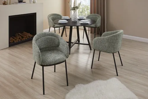 riess-ambiente Esszimmerstuhl FLORENZ grün-beige / schwarz von Riess-Ambiente