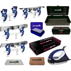 SKINSTAR Skipflege Skiwachs-Set Professional Skispanner Wachseisen Wachs inkl. Wachskoffer