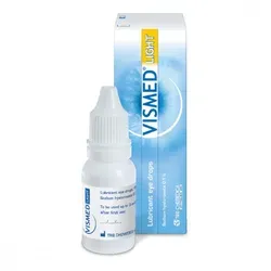 Vismed light Augentropfen - Arzneimittel zur Benetzung trockener Augen mit 0,1% Hyaluronsäure für langanhaltende Feuchtigkeit und Schutz, ideal auch bei Kontaktlinsenträgern.