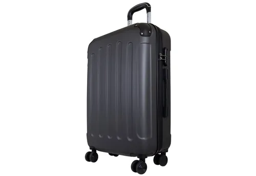 Trendyshop365 Hartschalen-Trolley Hartschalenkoffer mit Doppelrollen