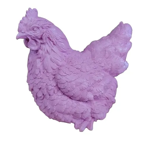 colourliving Deko Hühner DekoDiven (Purple Rain Punch, sitzend) - Einzigartige Deko Hühner für Garten und Innenräume – wetterfest, langlebig und perfekt zum Setzen stilvoller Akzente. Charmante Figuren in leuchtenden Farben, ideal als Blickfang oder Geschenk.