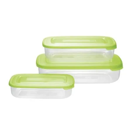 Tontarelli Set mit 3 rechteckigen Frischhaltedosen