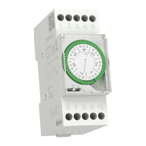 Analoges Zeitrelais mit Wochenprogramm AC 230V ELKO - Sonstige Elektroinstallationsartikel - Mechanische Zeitschaltuhr für einfache Steuerung von Heizung, Lüftung und Beleuchtung mit 150 Stunden Betriebsreserve und wöchentlichem Programm.
