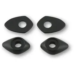 SHIN YO Montageplatten INDY SPACER für div. DUCATI MONSTER 696/796/1100/EVO, Set, schwarz