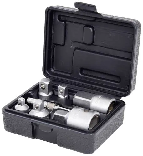 KS-Tools Stecknuss-Adapter Set 917.0707, 7-teilig - Werkzeug-Sets mit 3 Reduzier- und 3 Vergrößerungsadaptern aus robustem Chrom-Vanadium-Stahl, ideal für vielseitige Anwendungen in der Werkstatt.
