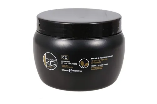 KeraGold Pro Haarmaske CC mit Keratin & Rizinusöl 500 ml, schwarz