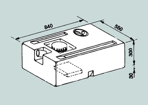 Lilie Wassertank, 130L