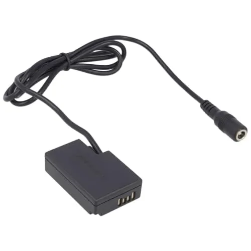 DC-Kuppler, Akkuadapter kompatibel mit Canon DR-E18 - ersetzt LP-E17-5,5 x 2,1mm