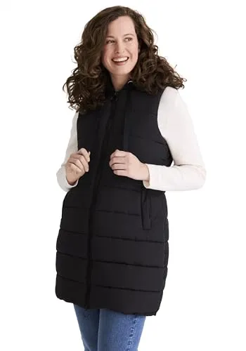 STOOKER WANDA Damen Steppweste mit Kapuze in schwarz von STOOKER
