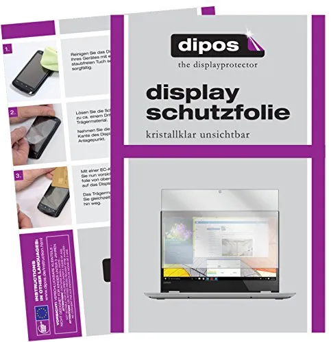 dipos I 2X Schutzfolie klar kompatibel mit Lenovo Yoga 520 Folie Displayschutzfolie
