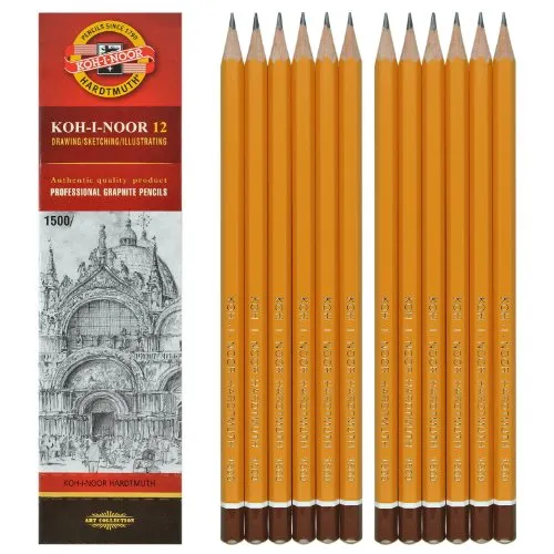 KOH-I-NOOR 1500 2B Graphitstift (12 Stück)