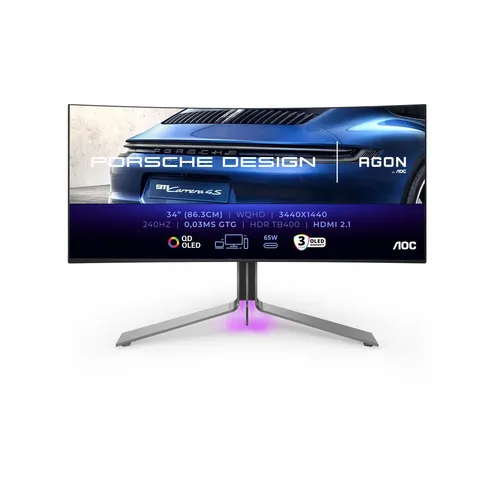 AOC AGON PRO Porsche Design OLED-Monitor 34