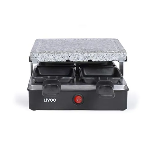 Raclette Maschine 4 Personen 600W mit Grillstein
