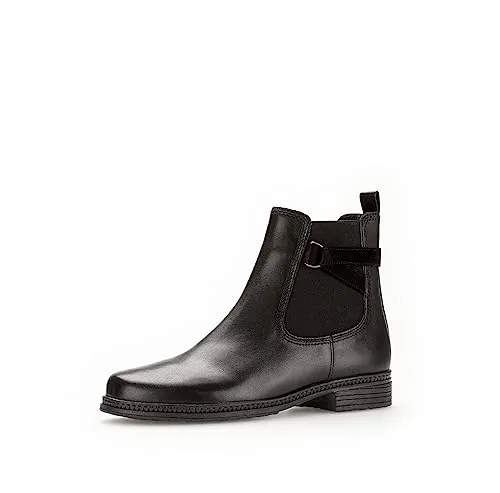 Gabor Damen Chelsea Boots | Wechselfußbett & Best Fitting - Wanderschuhe: Bequeme Chelsea Boots mit Wechselfußbett, ideal für den Alltag und Reisen. Hochwertiges Glattleder sorgt für Stil und Langlebigkeit.