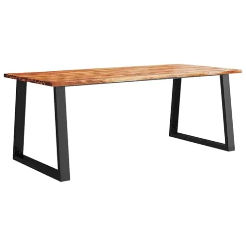 Esstisch Baumkante Massivholz Akazie - Tische & Stehtische – Hochwertiger Esszimmertisch aus massivem Akazienholz mit einzigartiger Baumkante, ideal für ein rustikales Ambiente.