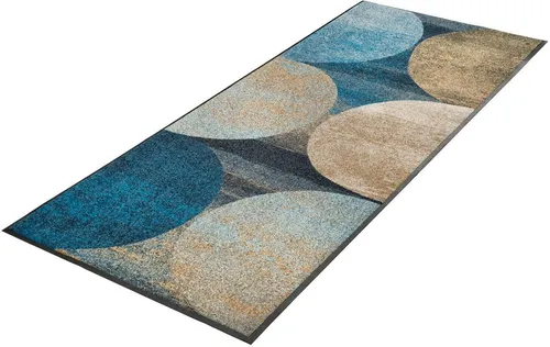 wash+dry Fußmatte Galaxia 75x190 cm in blau von wash+dry by Kleen-Tex