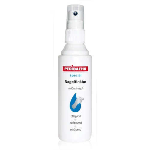 PEDIBAEHR Nageltinktur 100ml - Spezialpflege zur Verbesserung der Nagelstruktur. Die Kombination aus Jojobaöl und Bisabolol pflegt und schützt die Nägel, sorgt für Glätte und Glanz. Ideal für brüchige und spröde Nägel, einfach in der Anwendung.