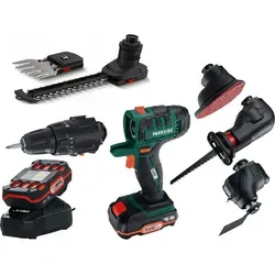 Parkside 6-In-1 Akku-Kombigerät: Schlagschrauber, Akkuschrauber, Multischleifer, Säbelsäge