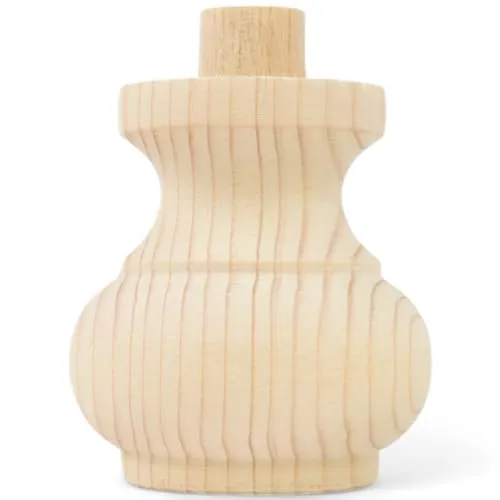 Holzando Holzfüße für Möbel aus Fichte ø74 - naturbelassenes Holz - ideal für Restauration & Reparatur - Möbelfüße Holz in Verschiedene Größen & Materialien erhältlich