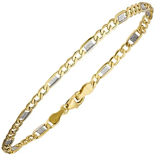 Produktbild 3,7mm Steg-Panzerarmband aus 333 Gold, 19cm