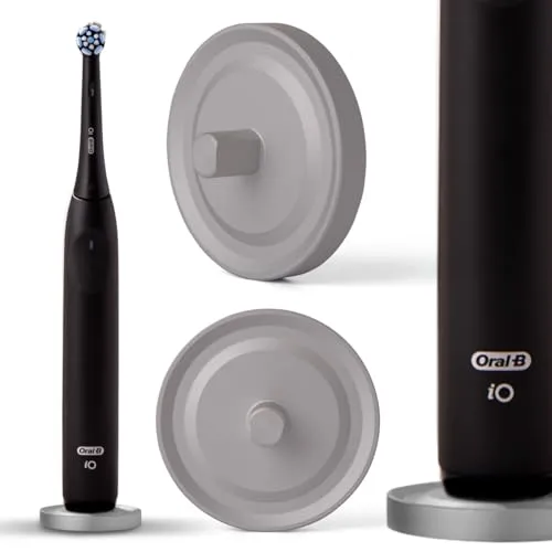 Relsy Silberner Oral-B Zahnbürstenhalter aus Aluminium - Zahnbürstenhalter für elektrische Oral-B-Zahnbürsten, bietet verbesserte Hygiene mit Tropfenauffangschale und ist aus 100% recycelbarem Aluminium für langanhaltenden Rostschutz.