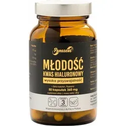 PANASEUS YOUTH HYALURONSÄURE Beta-Carotin Haut 50 Kapseln