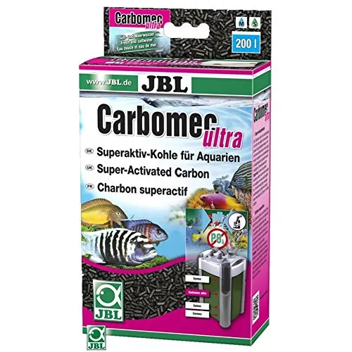 JBL Carbomec ultra 6235500 Superaktive Pelletierte Kohle für Filter von Meerwasser Aquarien, 800 ml