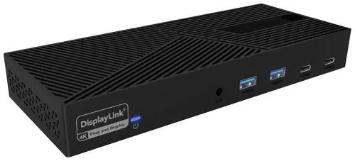 ICY BOX USB-C Docking Station (13-in-1) für 3 Monitore - Weiteres Notebook-Zubehör mit 8 Videoschnittstellen, unterstützt bis zu 4K Monitore, bietet 100W Power Delivery und VESA Halterung für Ordnung am Arbeitsplatz.