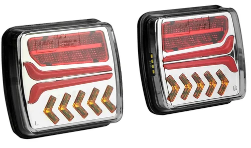 LAS Anhänger Beleuchtungssatz 10154, kabellos, 12/24 V - Lichter, Leuchten & Blinker – Kabellose Magnetbefestigung für einfache Installation. Mit E-Zulassung und hochwertigen LEDs für sicheres Fahren.