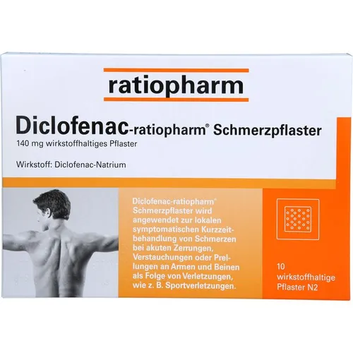 Diclofenac-ratiopharm® Schmerzpflaster 140 mg