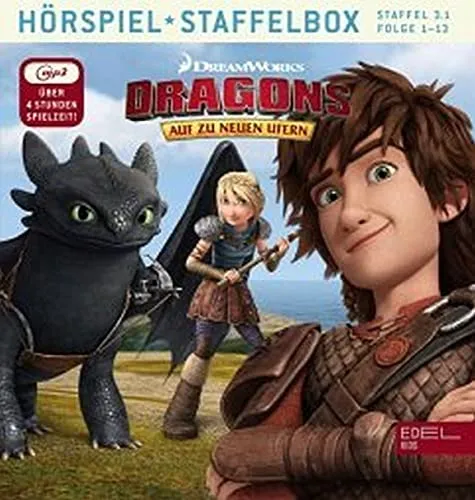 Dragons - Auf zu neuen Ufern - mp3-Staffelbox 3.1 - Das Original-Hörspiel zur TV-Serie (Folgen 1 - 13)