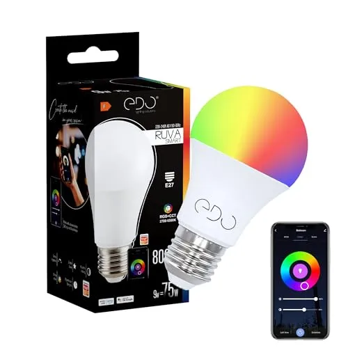 RUVA WiFi LED E27 9W RGBW Glühbirne