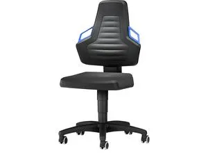 bimos Arbeitsdrehstuhl, mit Handgriff, mit Rollen, PU-Schaum