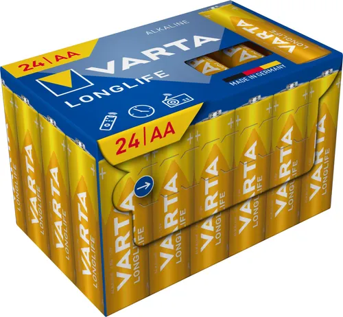 VARTA Alkaline Batterie Longlife Mignon AA 24 Stück