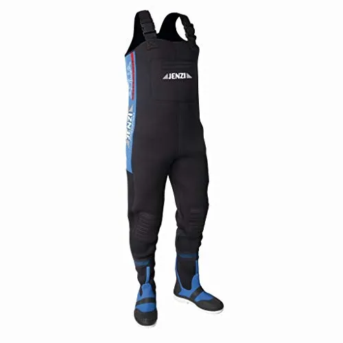 JENZI Neopren-Wathose, schwarz, Fishing, Gr. 43