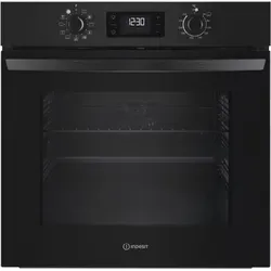 Indesit IO 5280C B, Medium, Elektrischer Ofen, 71 l, 71 l, Katalytisch, Integriert - Schwarz