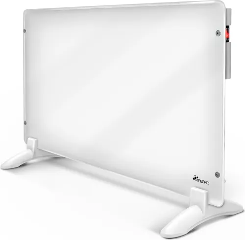 TRESKO Infrarotheizung TRESKO® Elektroheizung Wandheizung Glaskonvektor Heizkörper - Infrarotheizung für schnelle und behagliche Wärme, ideal als Wand- oder Standgerät. Mit Timer, Kindersicherung und Überhitzungsschutz für maximalen Komfort und Sicherheit.