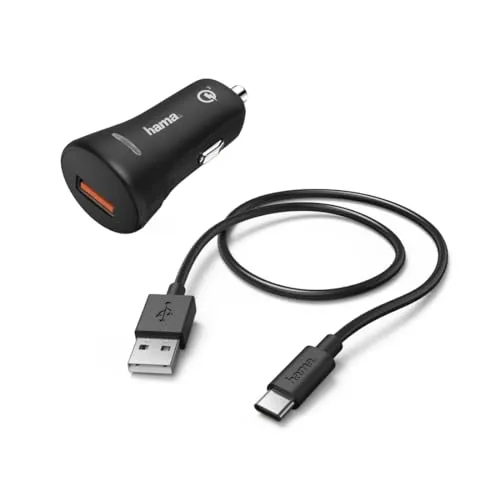 Hama Handy-Ladegerät für Auto, 12 V, 3 A, 1,5 m, schwarz, 00183231