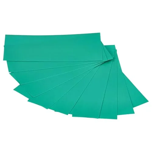 vhbw 10x Schrumpfschlauch für Akku-Zellen - Schrumpffolie, 7,2 x 3 cm, Grün