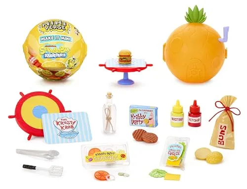 MGA's Miniverse - Make It Mini Spongebob Bastelset - Kreatives Bastelset für Kinder ab 8 Jahren. Gestalte deine eigenen Mini-Spongebob-Figuren und fördere die Kreativität beim Spielen.