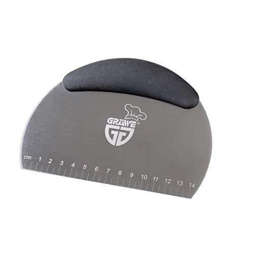 GRÄWE Teigschaber Edelstahl 18/0, 14 cm