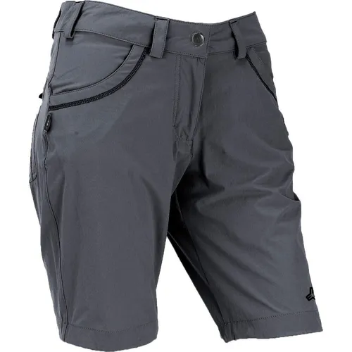 MAUL Sport Rimini Ultralight Bermuda - Elas. Dark Grey (10) 38 - Wanderhose für Damen, atmungsaktiv und schnelltrocknend, ideal für Reisen und Outdoor-Aktivitäten mit praktischen Taschen und maximaler Bewegungsfreiheit.