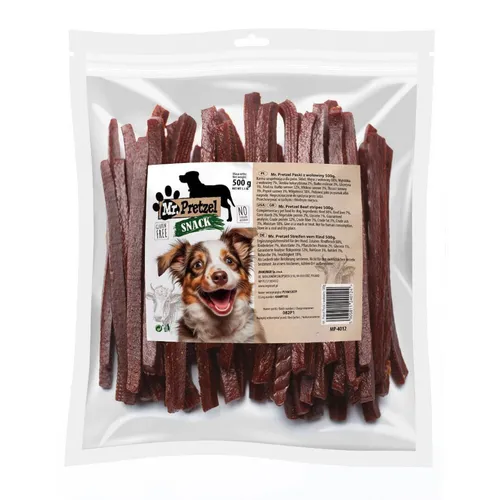 Mr. Pretzel Hundesnack Weiche Rinderstreifen 500g