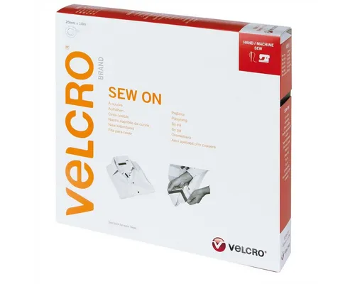 Velcro brand Klettband für Textilien 20 mm - VEL-EC60285 - Klettband für Textilien, 20 mm breit, bietet eine starke Haftung und einfache Handhabung - ideal für kreative Projekte und Reparaturen.