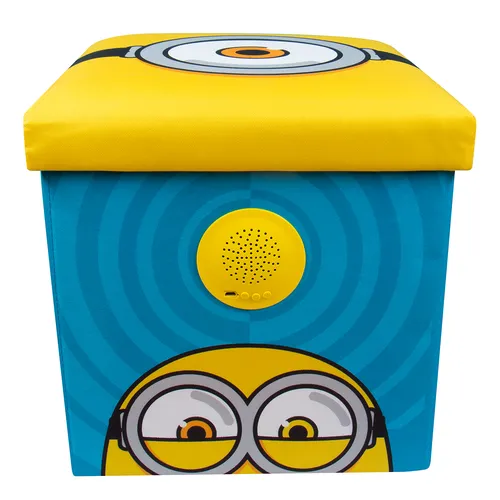 Fizz Aufbewahrungsbox Minions inkl. Lautsprecher blau in gelb von Fizz Creations