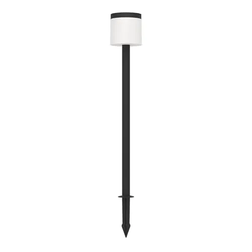 EGLO Pantete Gartenlampe mit Solarzelle, Schwarz - Moderne LED Gartenlampe in Schwarz, energiesparend und ideal für stimmungsvolle Beleuchtung im Außenbereich.