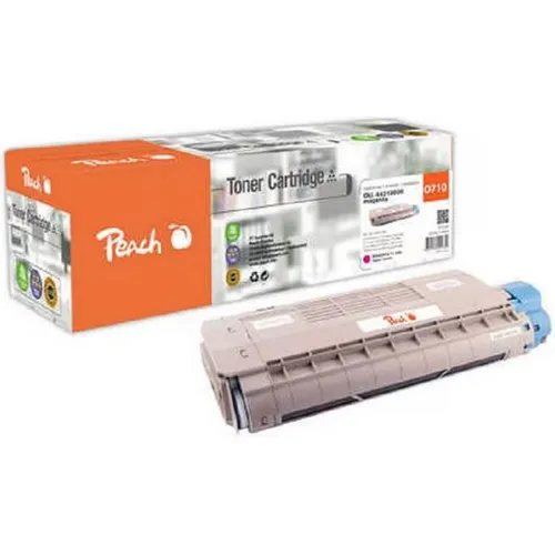 Peach PT238 Toner für OKI C710/711 - Magenta, remanufactured - Sonstige - Hochwertiger, umweltfreundlicher Toner für brillante Druckergebnisse und kosteneffizienten Einsatz.