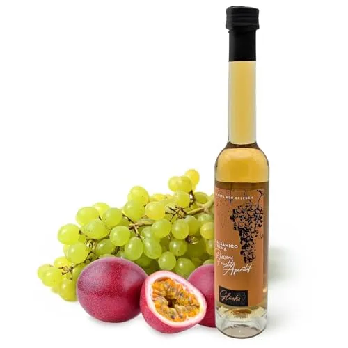 Glücks Momente Passionsfrucht Aperitif 100ml Balsamico Crema Frucht Essigzubereitung mit 3% Säure